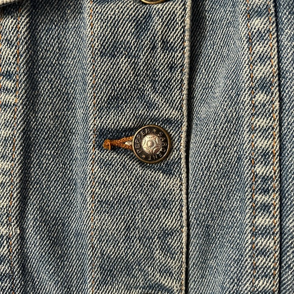 Vintage Sargent Pepper Jeanswear denim shorts jumpsuit suit size 4 - Picture 6 of 10